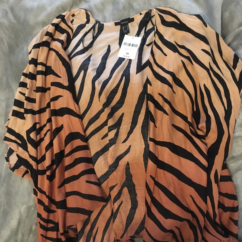 Tiger striped cardigan